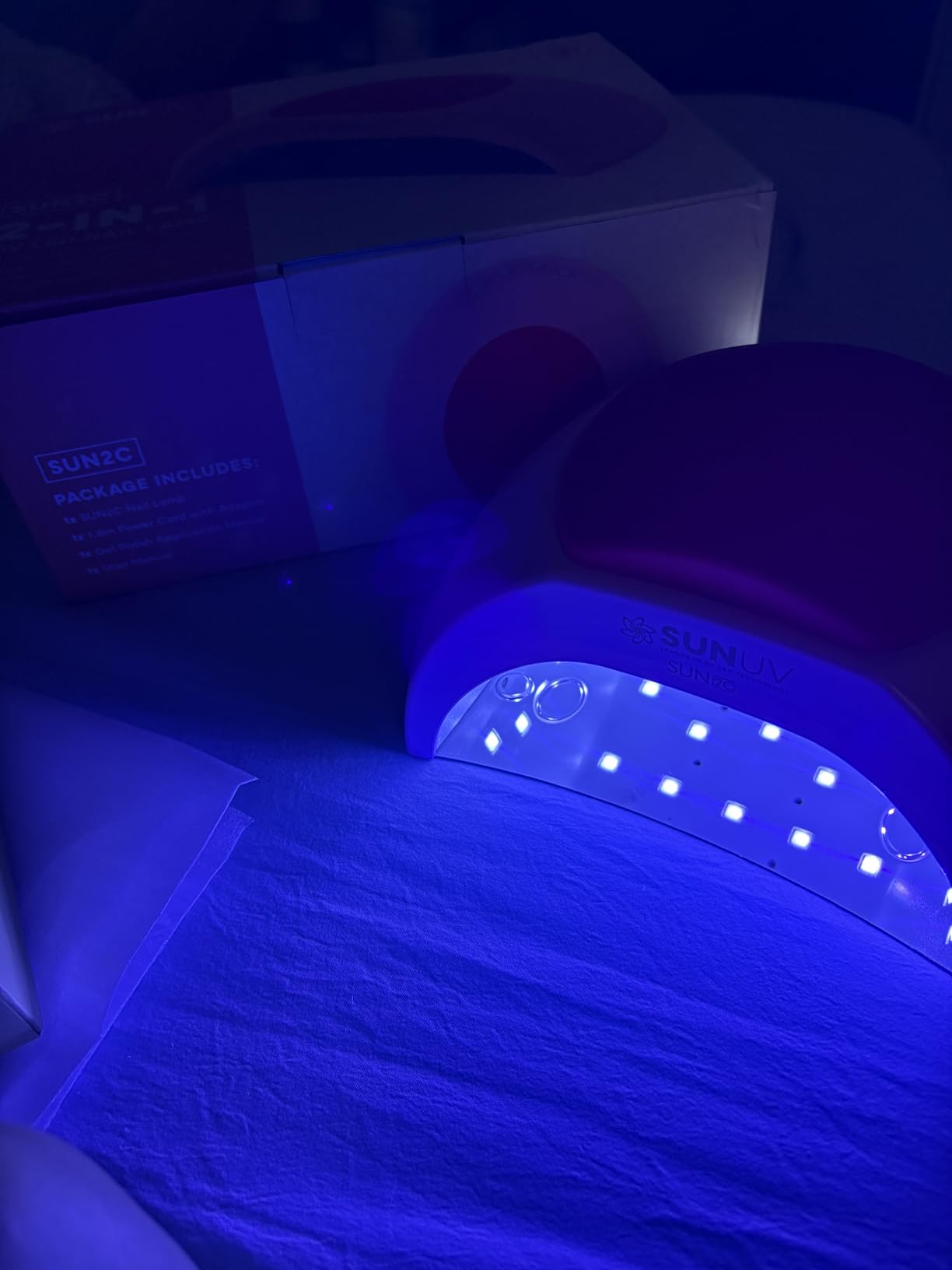 SUNUV UV Light for Gel Nail, Professional UV LED Nail Lamp SUN2C Rose | 4 Timer Settings, 33 LEDs, Fast Curing Lamp, Auto Sensor, Removable Base, Compatible with All Gel Polish, Home & Salon Use customer photo 1