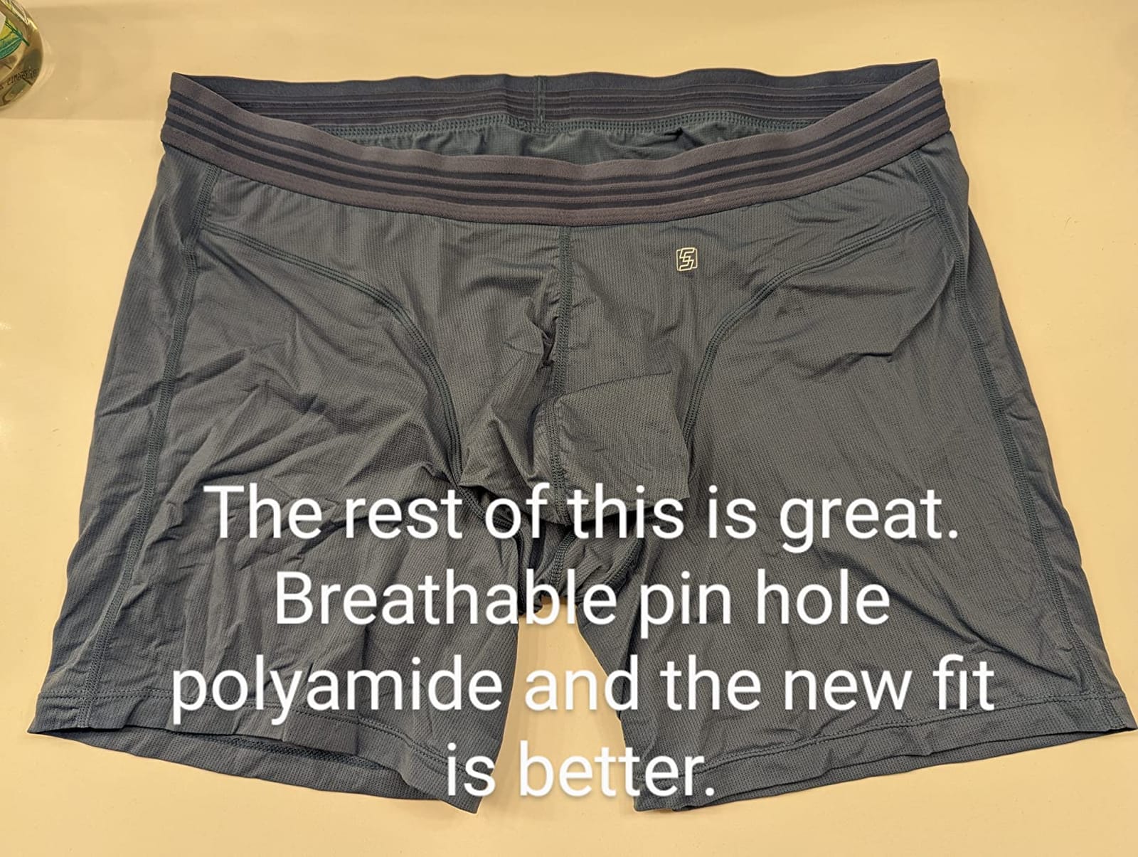 Mens Underwear with Pouch for balls Anti Chafing Underwear Men Athletic Sport Performance Long Boxer Briefs 3 Pack customer photo 1