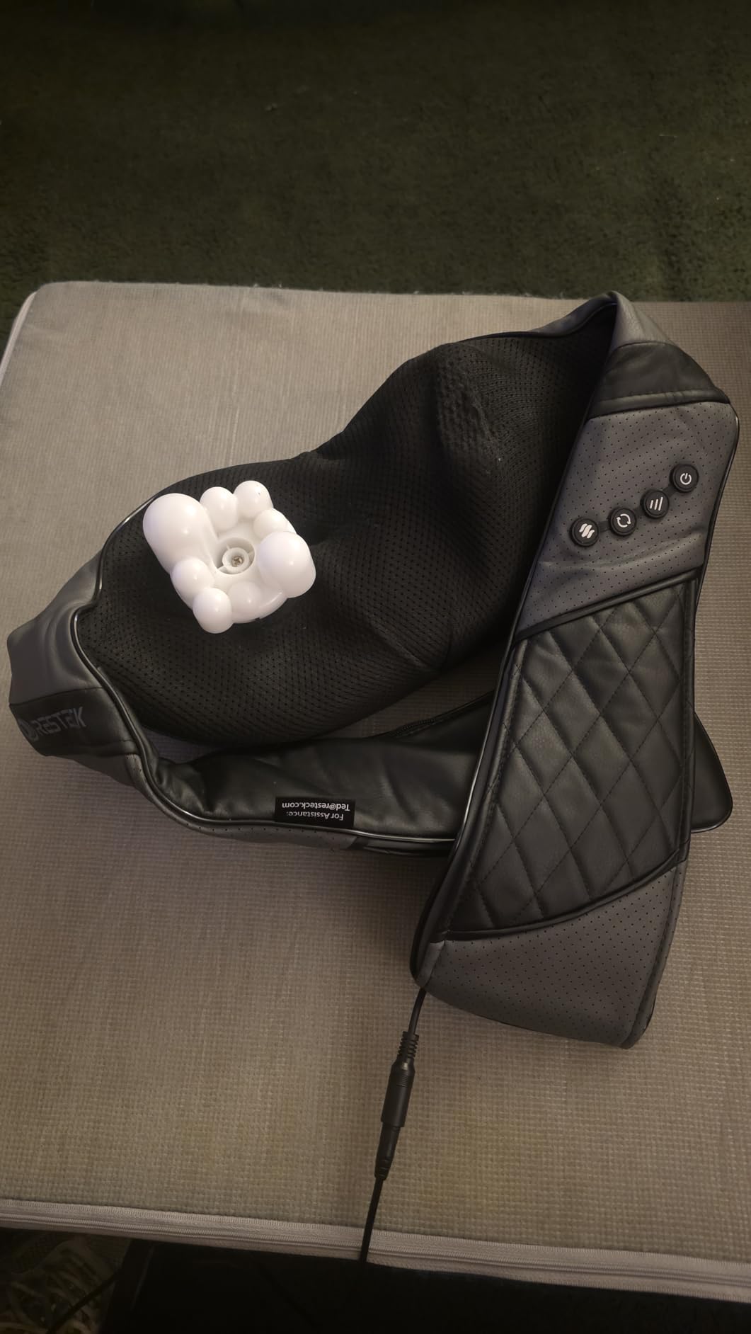 RESTECK Massagers for Neck and Back with Heat - Deep Tissue 3D Kneading Pillow, Electric Shiatsu Shoulder Massage, Foot, Legs,Body - Relieve Muscle Pain - Office, Home & Car customer photo 1