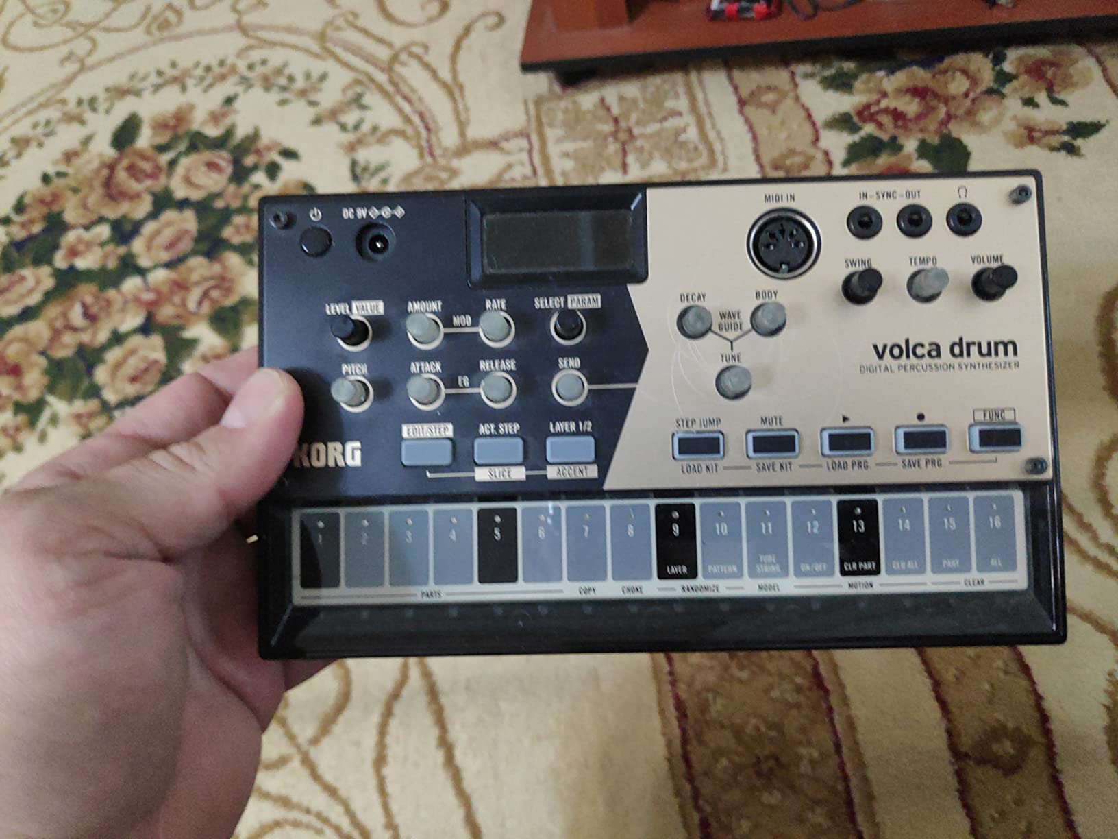 Korg Volca Drum Digital Percussion Synthesizer w/ 16-step Sequencer and Active Step customer photo 1