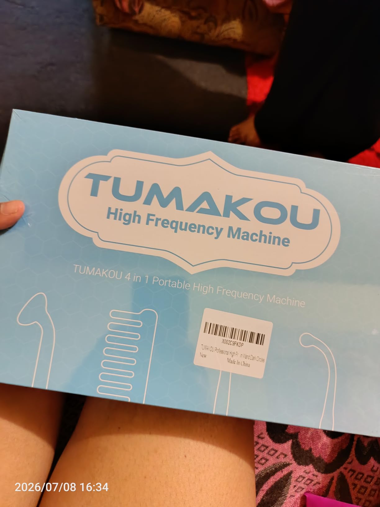 High Frequency Facial Machine - TUMAKOU Portable Handheld High Frequency | Facial Skin Wand Machine with 4 Different Tubes customer photo 1