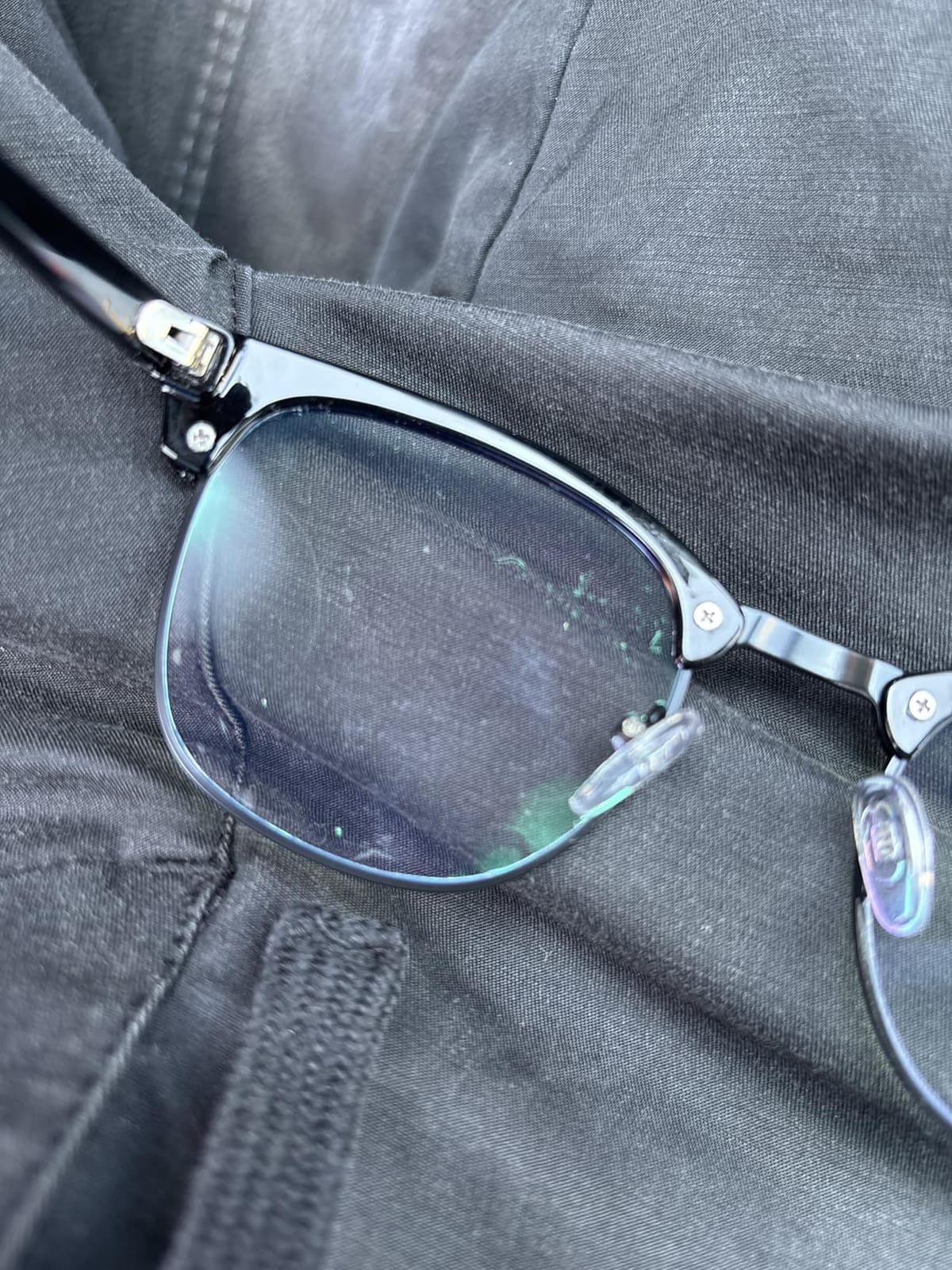 Blue Light Blocking Glasses Anti Eyestrain Computer Gaming Glasses | Vintage Half Frame UV Clear Lens for Women Men customer photo 1