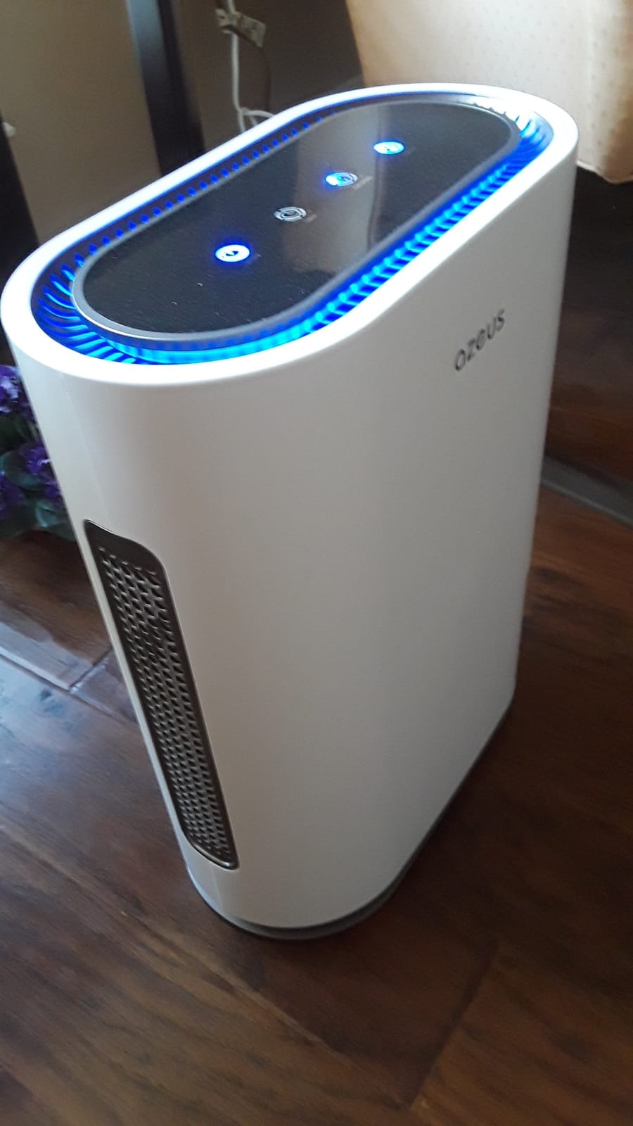 AZEUS Air Purifier for Wildfire Smoke, UV-C HEPA for Home Large Room, White | HEPA captures 99.97% ash, PM2.5 & pet dander, smoke filter, Ionic, Covers 2160 sq ft, Smart sensor, Quiet mode, Filter alert customer photo 1