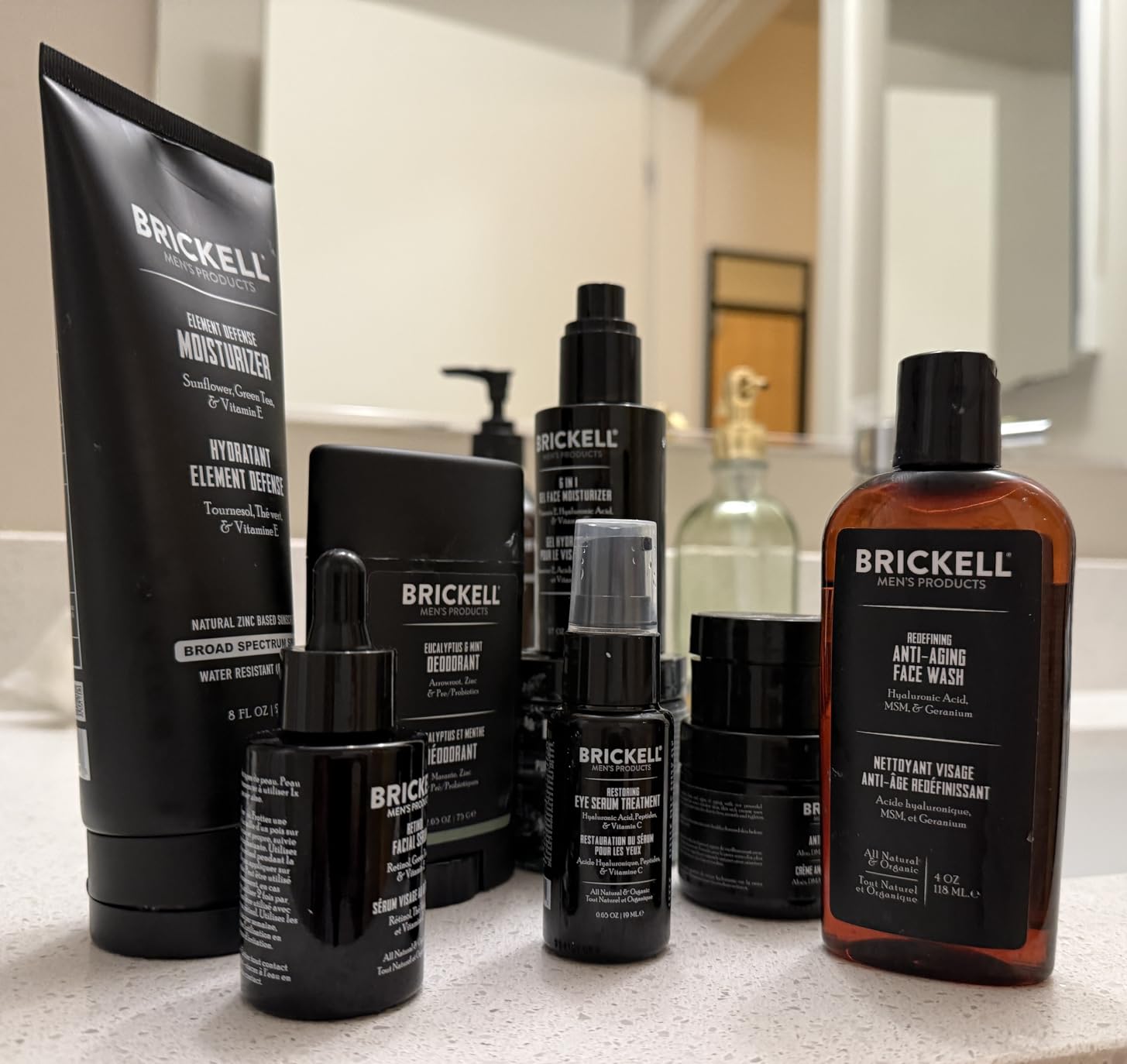 Brickell Men's Dark Circle Under Eye Treatment Serum For Men, Eye Gel to Firm Wrinkles, Reduce Dark Bags, and Promote Youthful Skin, With Hyaluronic Acid, Peptides, and Vitamin C, 0.65oz, Unscented customer photo 1