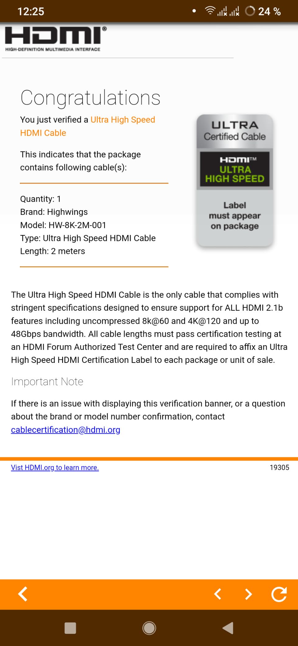 Highwings 8K@60 HDMI Cable 10FT/3M, Certified 48Gbps 2.1 Ultra High Speed | HDMI Braided Nylon 4K120 144Hz RTX 3090 eARC HDR10 4:4:4 HDCP 2.2&2.3 Compatible for PS5, PS4, UHD TV and PC customer photo 1