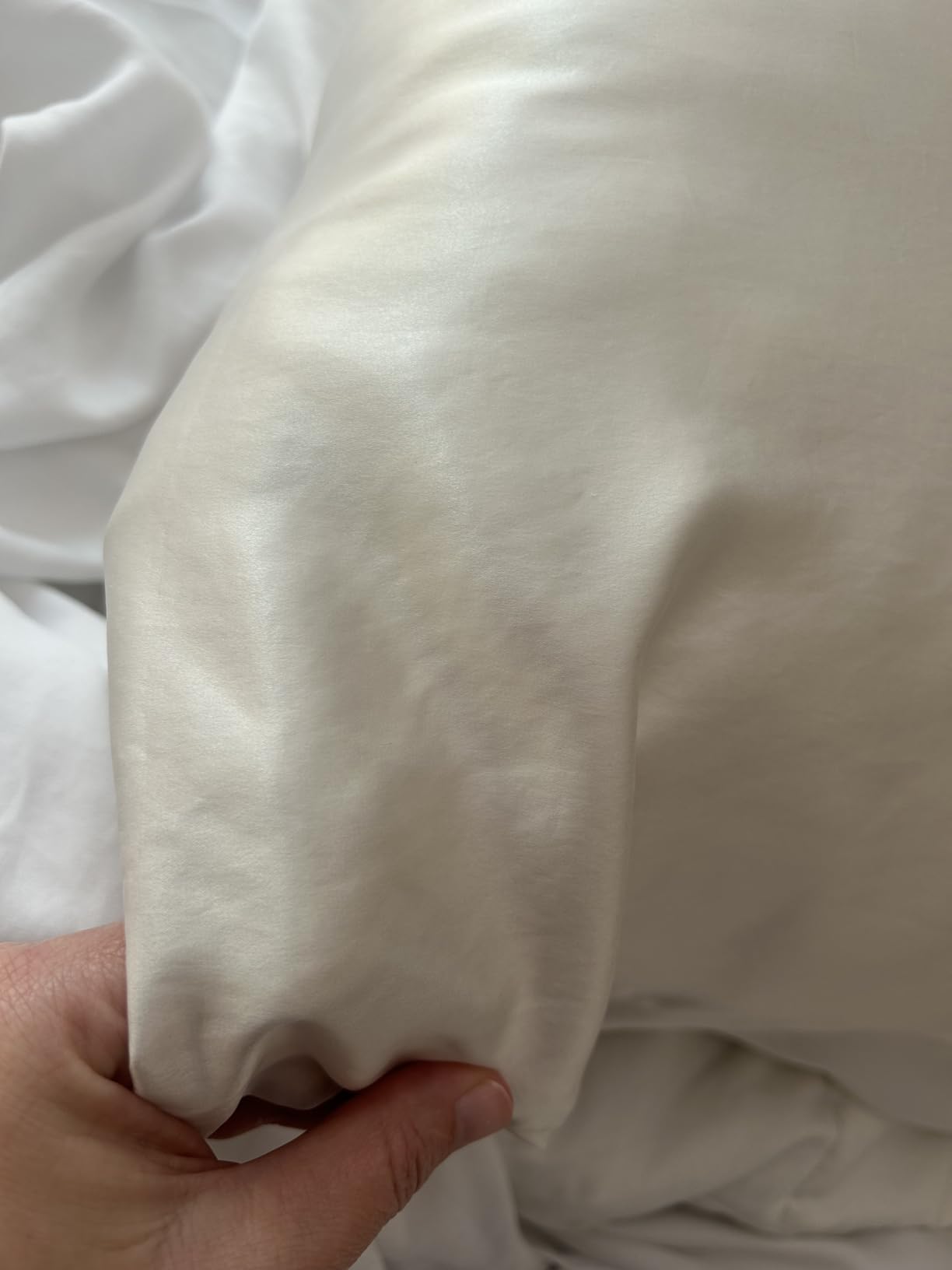 ZIMASILK 22 Momme 100% Silk Pillowcase, Ivory, Standard | Grade 6A Luxury, Hidden Zipper, Gift Box customer photo 1