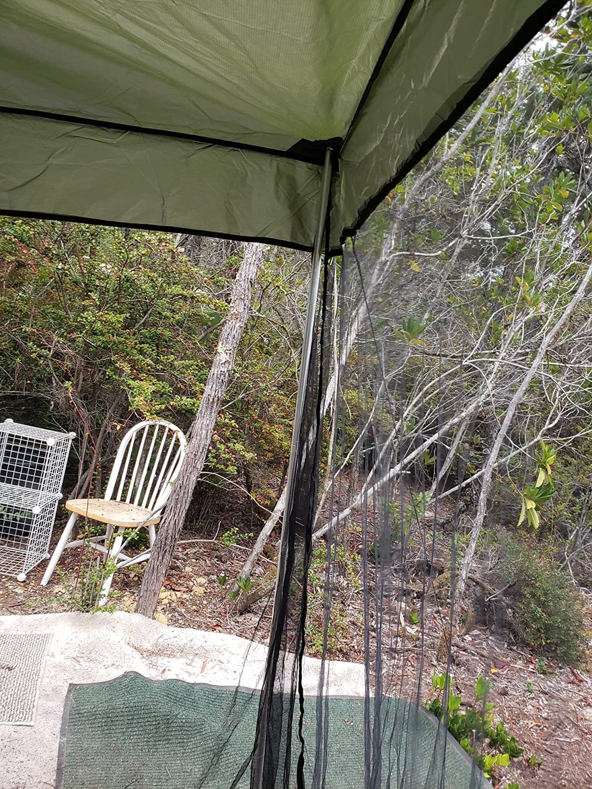 G4Free Car Awning Sun Shelter with Mosquito Net, Portable SUV Tent | Tailgate Shade Car Canopy for Outdoor Camping Travel (Blue) customer photo 1