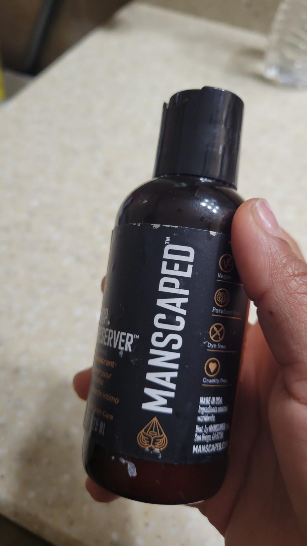 MANSCAPED® The Crop Preserver®, Men's Ball Deodorant | Male Care Hygiene Moisturizer, Anti-Chafing Groin Protection with Cooling Aloe Vera, Refined® Scent, 4oz customer photo 2