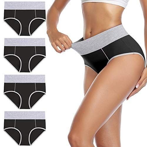 MISSWHO Cotton High Waisted Womens Underwear Soft Stretch Breathable Full Coverage Ladies Panties(Regular & Plus Size) customer photo 2