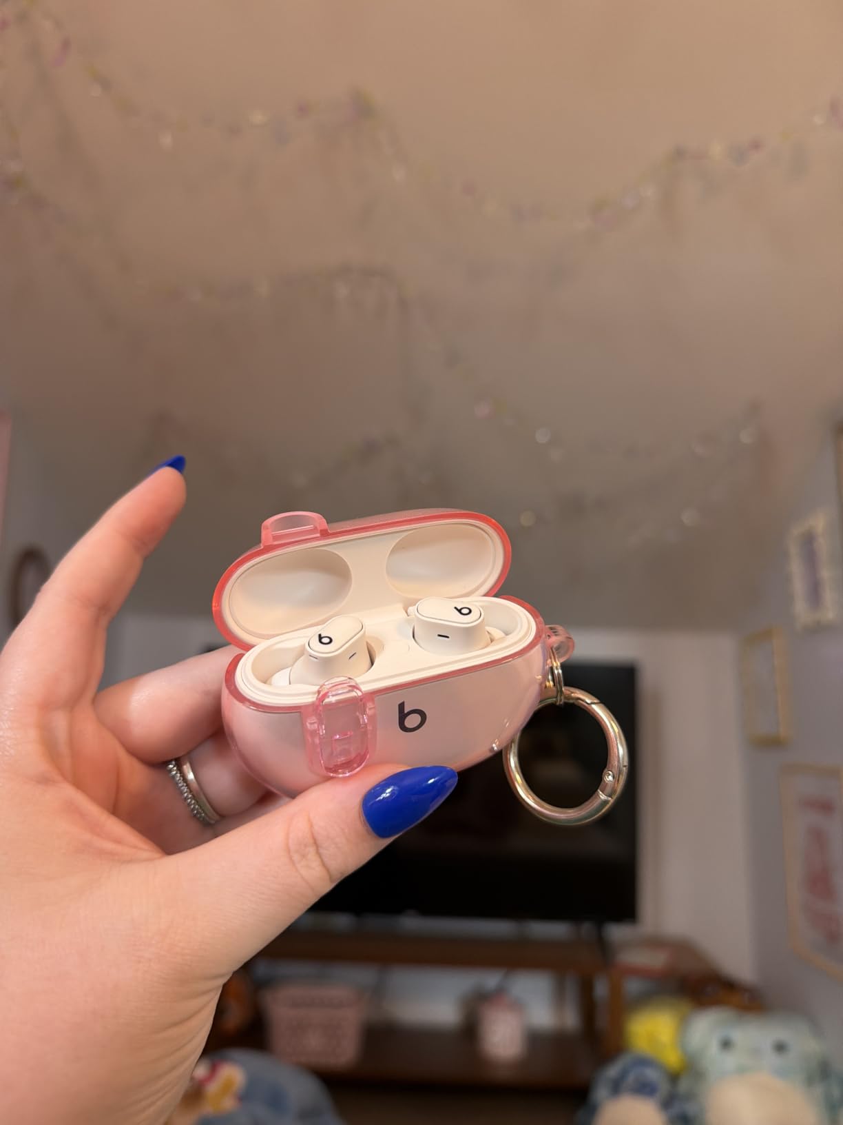 Beats Studio Buds + | True Wireless Noise Cancelling Earbuds, Enhanced Apple & Android Compatibility, Built-in Microphone, Sweat Resistant Bluetooth Headphones, Spatial Audio - Transparent customer photo 2