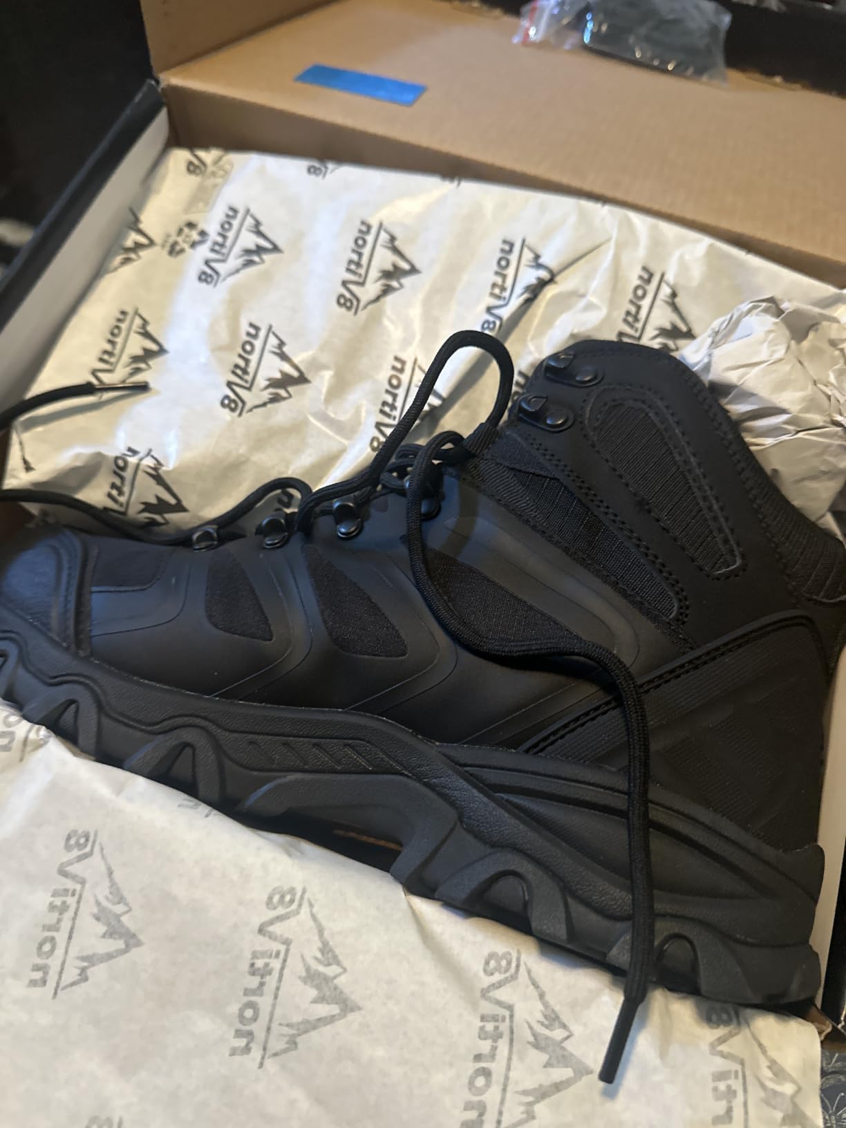 Men's Ankle High Waterproof Hiking Boots customer photo 2