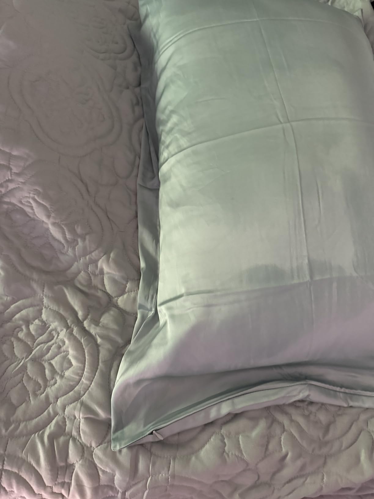 Gabire Mulberry Silk Pillow Cases Set of 2, Both Sides Real Silk, Prevent Acne, Black Standard 20x26 inches customer photo 2