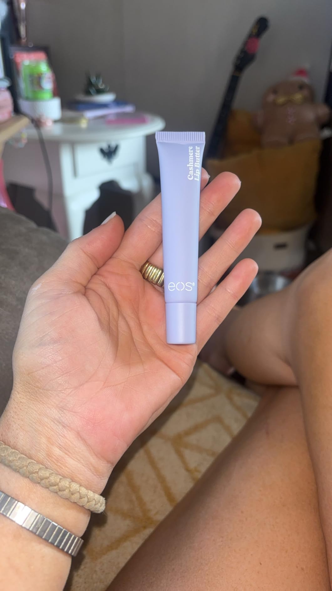eos Vanilla Cashmere Plumping Peptides & Shea Butter Lip Butter, 0.35 oz customer photo 2