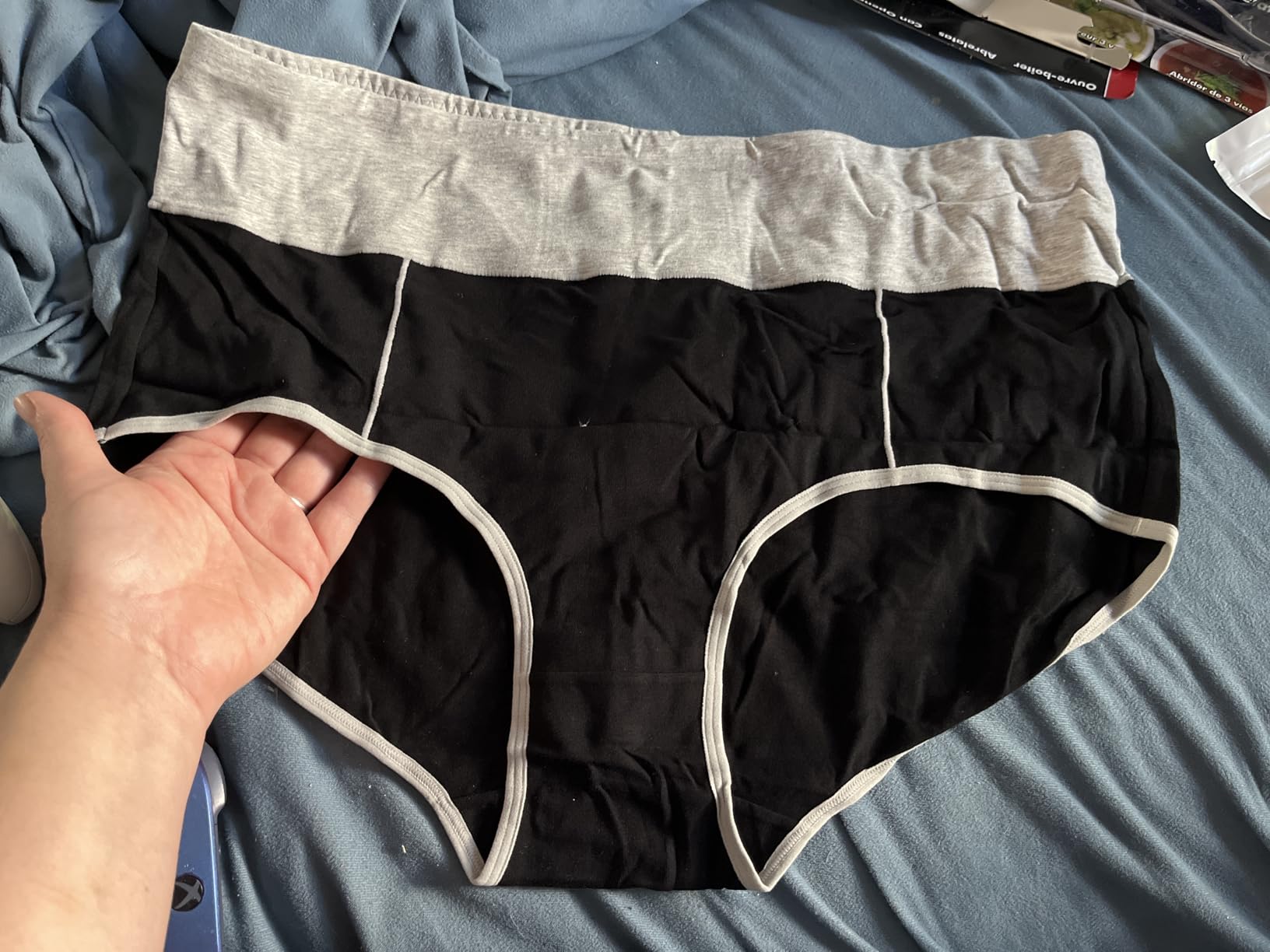 Women's Cotton Underwear High Waist Stretch Briefs Soft Underpants Ladies Full Coverage Panties 5 Pack customer photo 2