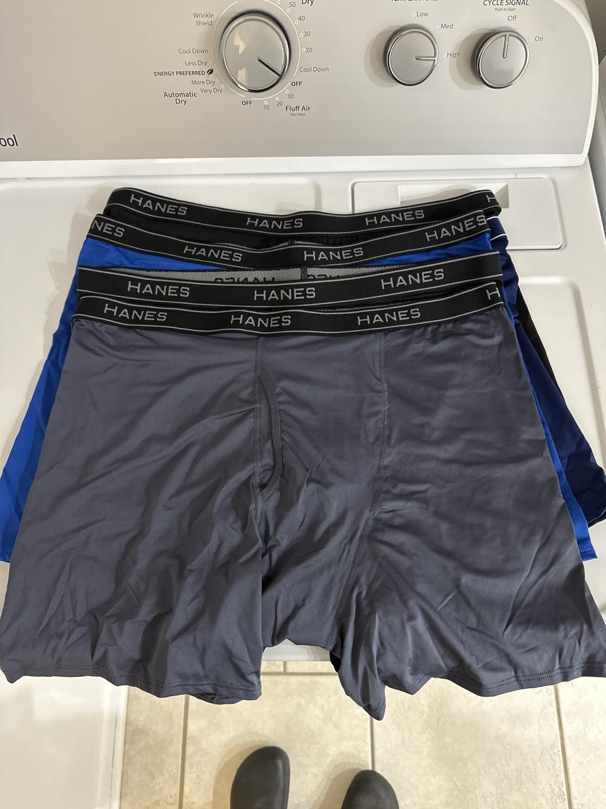 Hanes Men's Underwear Boxer Brief Pack, Performance Stretch Underwear, Moisture-wicking Boxer Briefs for Men, 6-pack customer photo 1