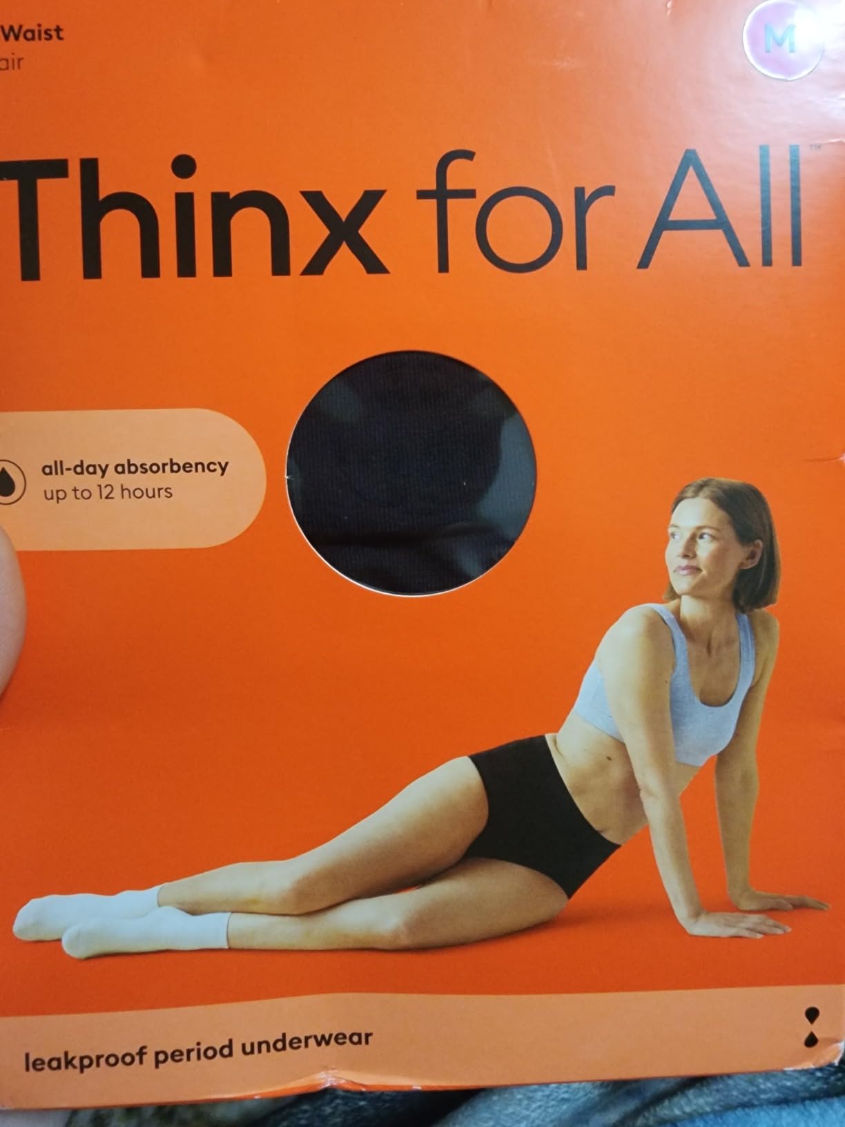 Thinx for All Hi-Waist Period Underwear, Holds 12 Tampons*, Leakproof, Odor Control, 2-Pack Reusable customer photo 2