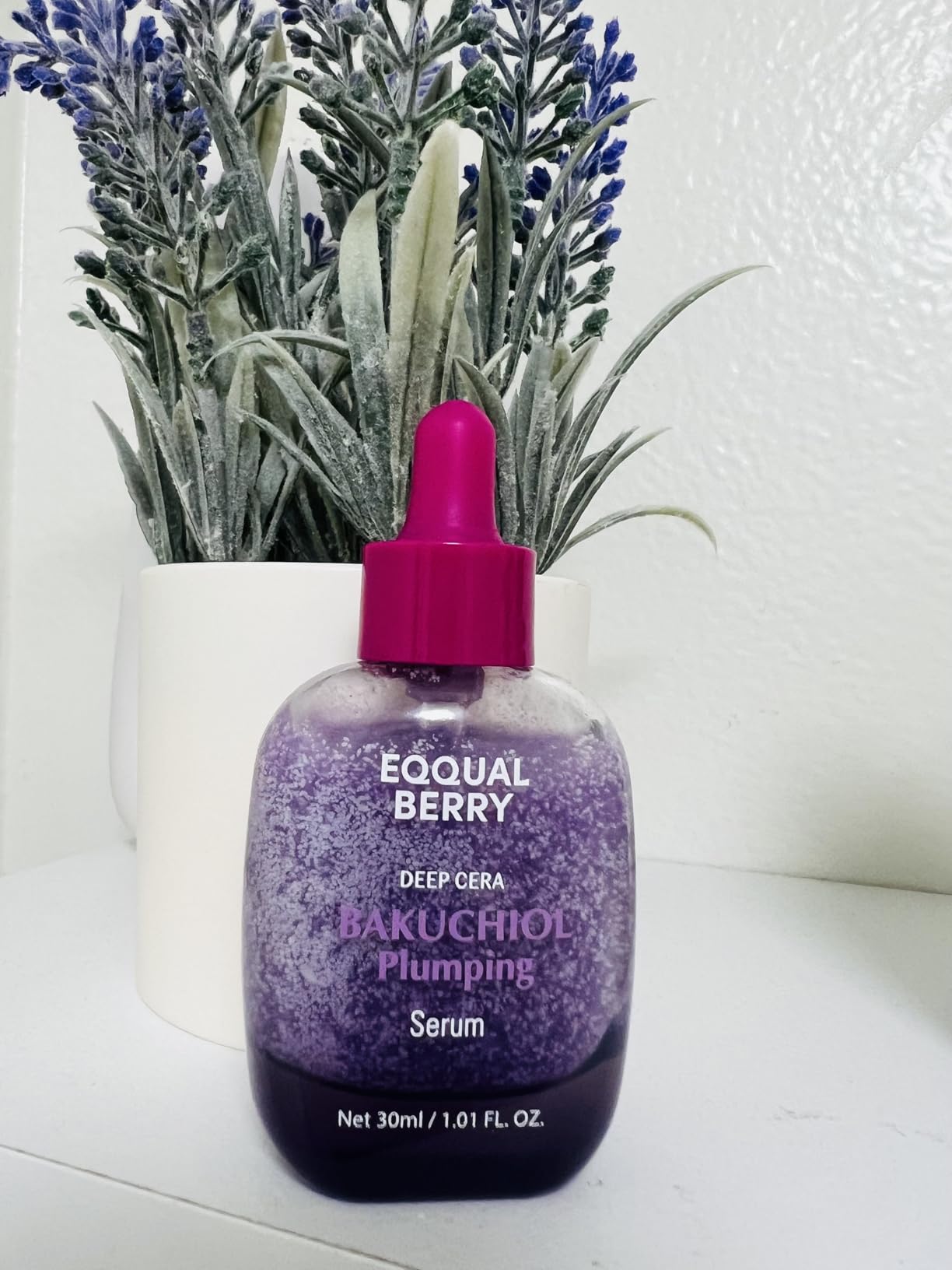 EQQUALBERRY Bakuchiol Plumping Face Serum - Retinol Natural Alternative for Sensitive Skin, with Niacinamide & Hyaluronic Acid, Pore & Wrinkle Korean Skin Care (1.01oz / 30ml) customer photo 1