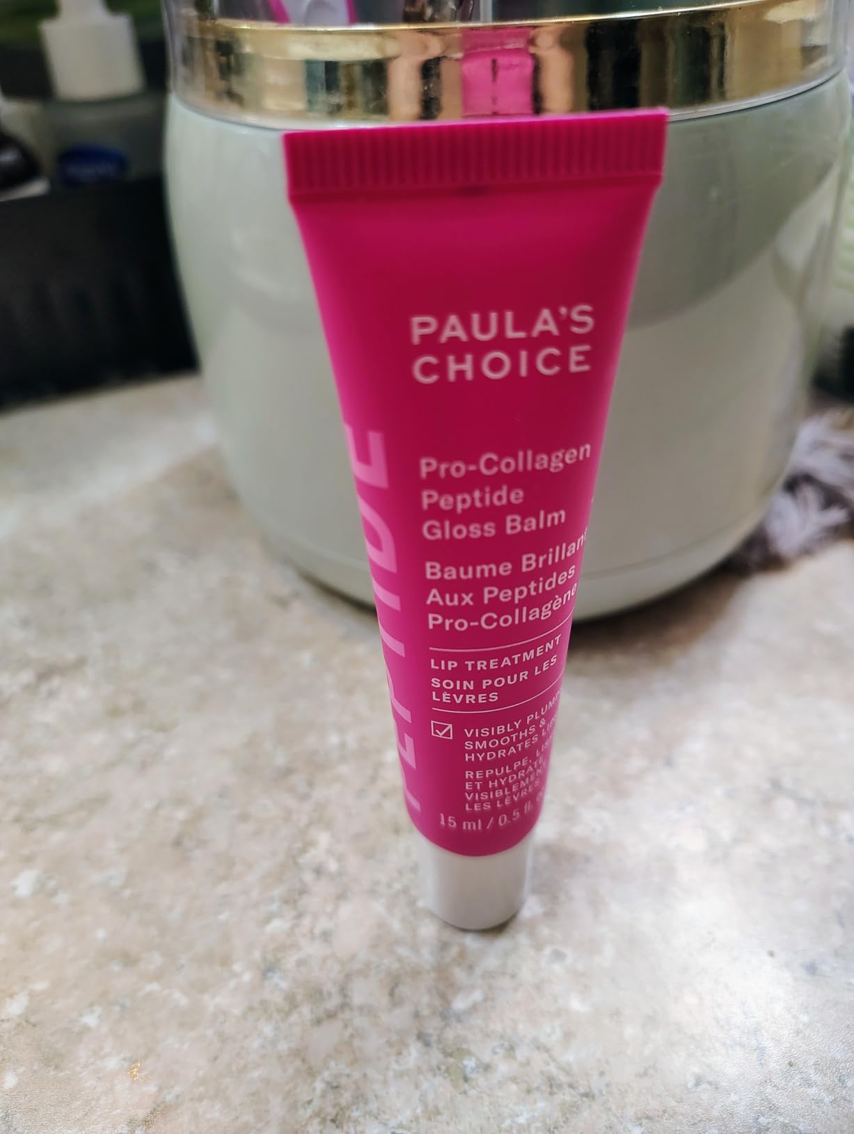Paula's Choice Pro-Collagen Peptide Gloss Lip Balm, Hydrates & Smooths Lips, Sheer & Glossy Finish for Fuller Lips, Sheer Tint, Non-Sticky, Cruelty-Free customer photo 1