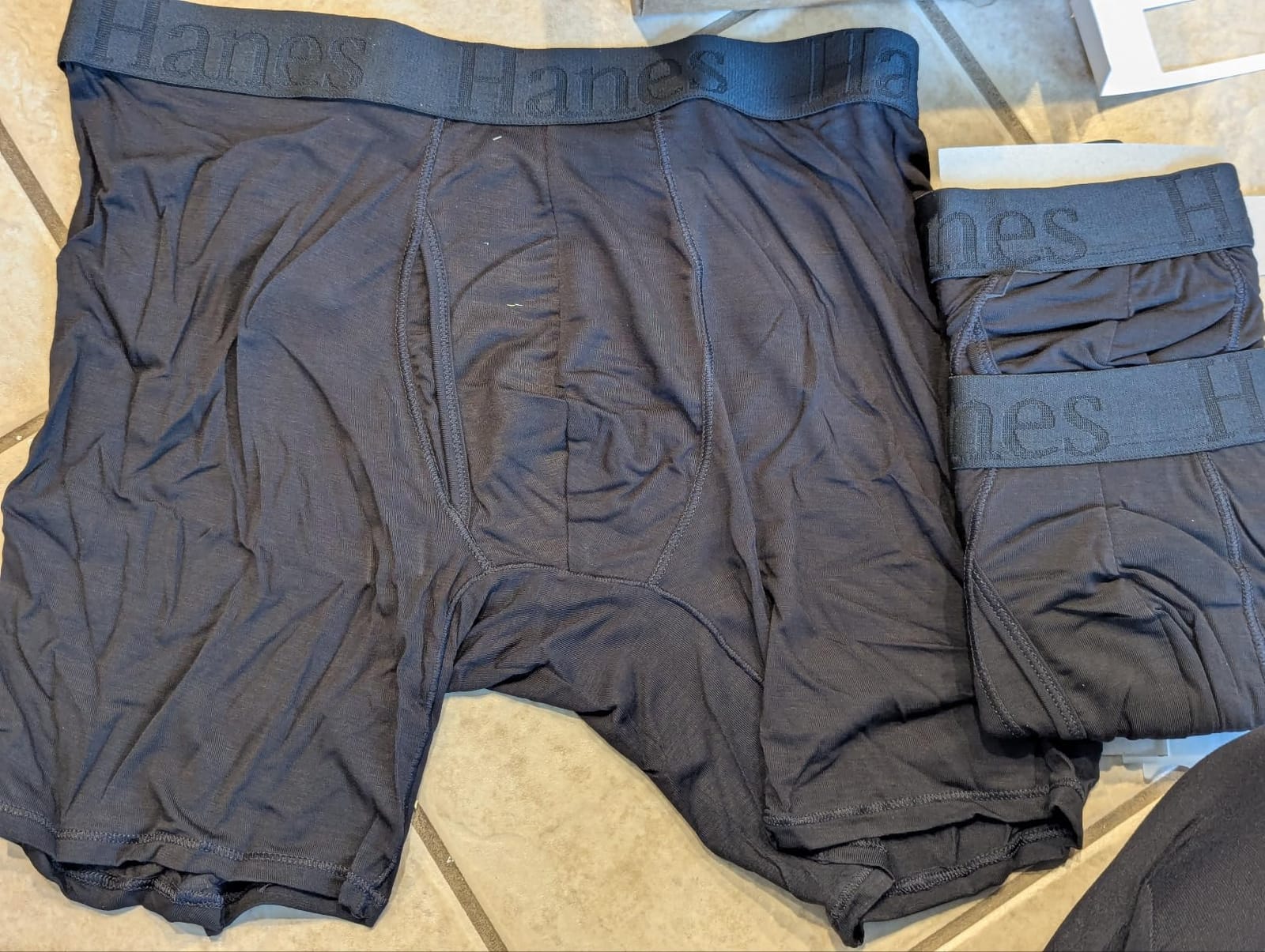 Hanes Men's Underwear, SuperSoft Viscose from Bamboo, 3-Pack, Sexy Men's Underwear, Short or Regular- Leg Boxer Briefs customer photo 2