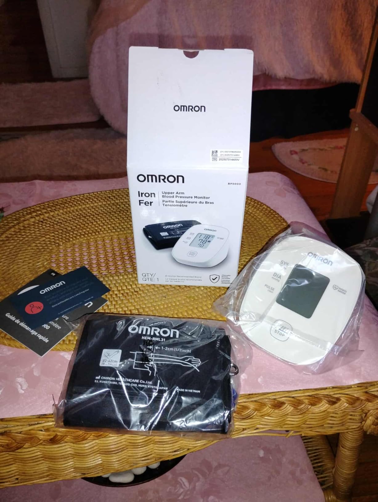 OMRON Iron Blood Pressure Monitor & Upper Arm Blood Pressure Cuff | For Home Use - #1 Doctor & Pharmacist Recommended Brand - Clinically Validated customer photo 1