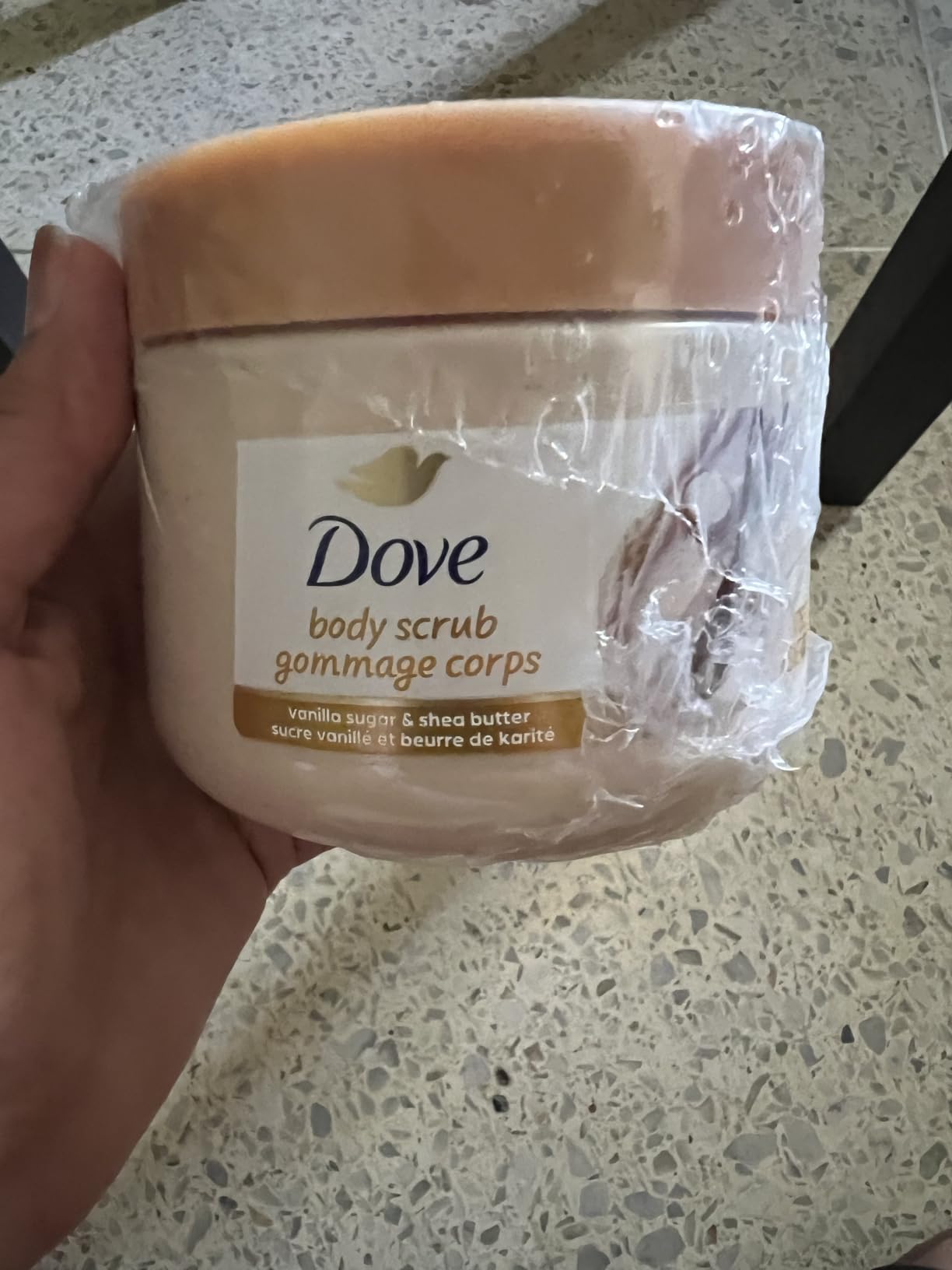Dove Vanilla Sugar & Shea Butter Body Scrub Exfoliates and Deeply 15 oz | For dry, dull skin, Helps deeply nourish skin, With Dove moisturizing cream, Vanilla Sugar & Shea Butter customer photo 1