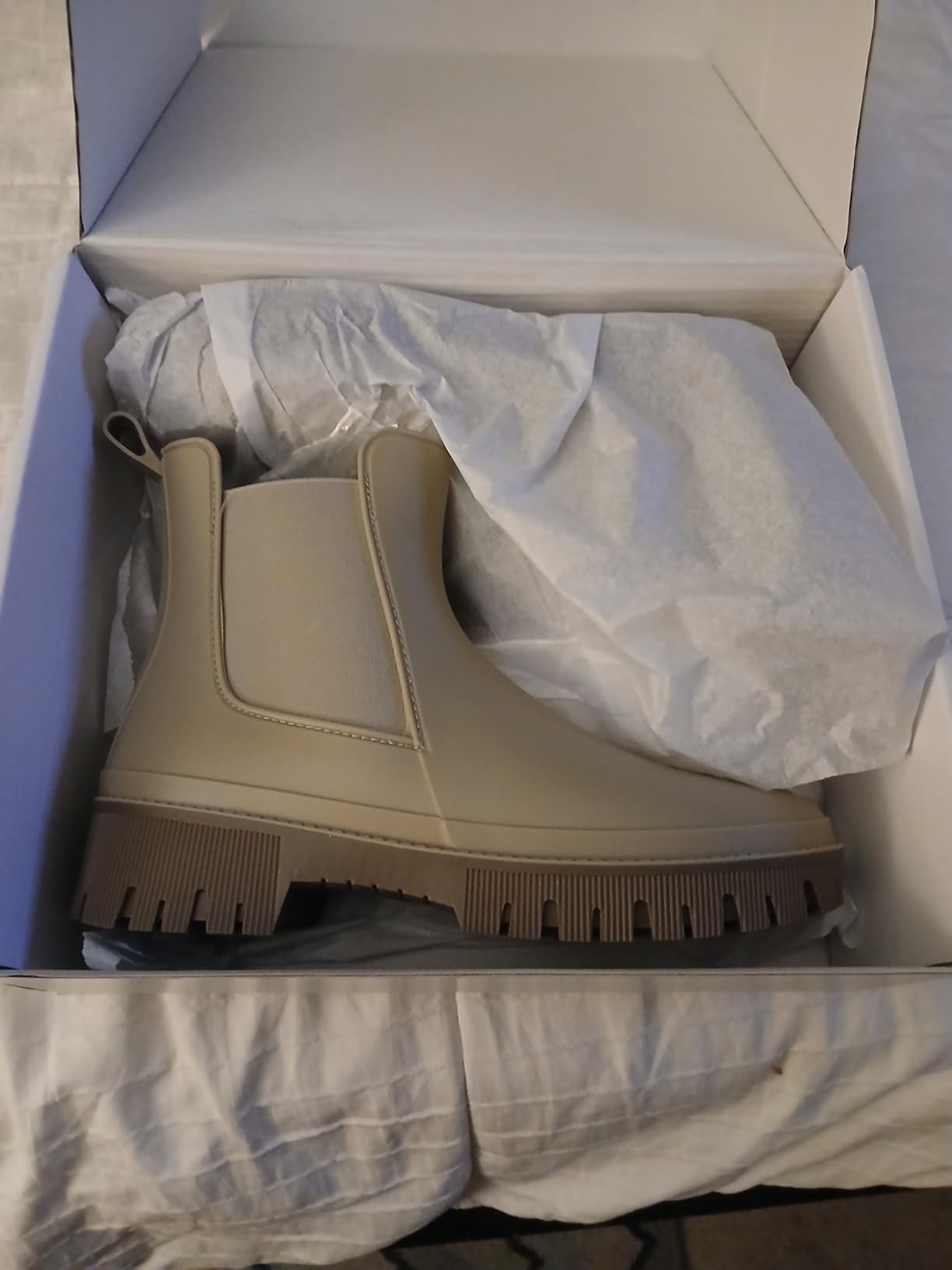 Women's Short Rain Boots Waterproof Chelsea Rain Boots For Ladies customer photo 2