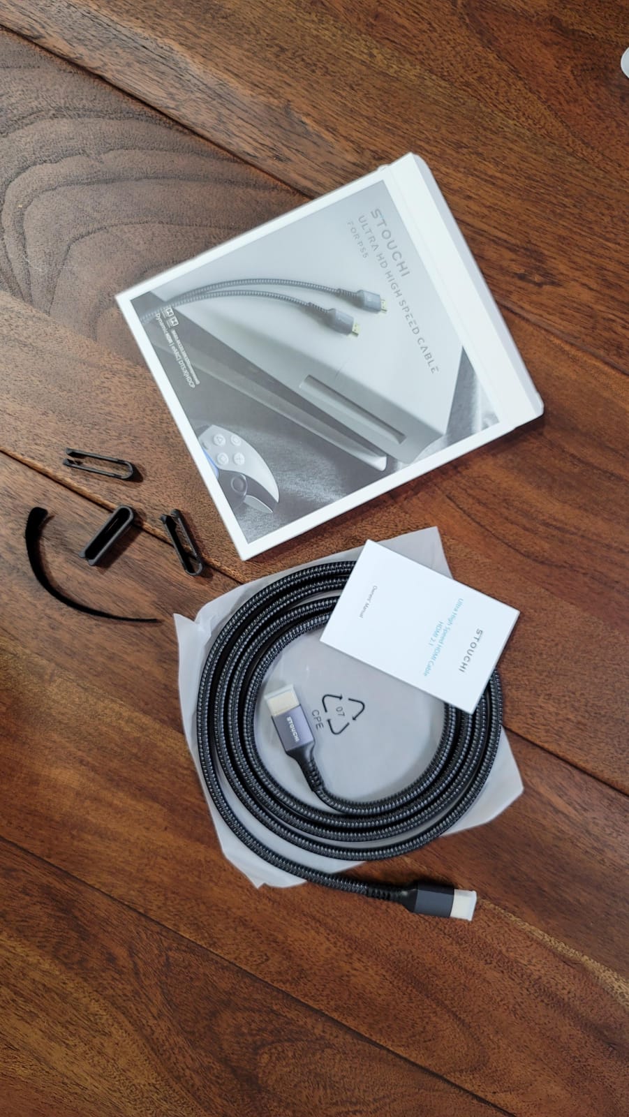 Stouchi 8K HDMI 2.1 Cable 8ft (2-Pack) 48Gbps 4K@120Hz | Ultra High Speed | eARC | Reduce Screen Tearing & Lag | Triple-tin Shielding | 30AWG Copper Wire | Nylon Braided customer photo 1