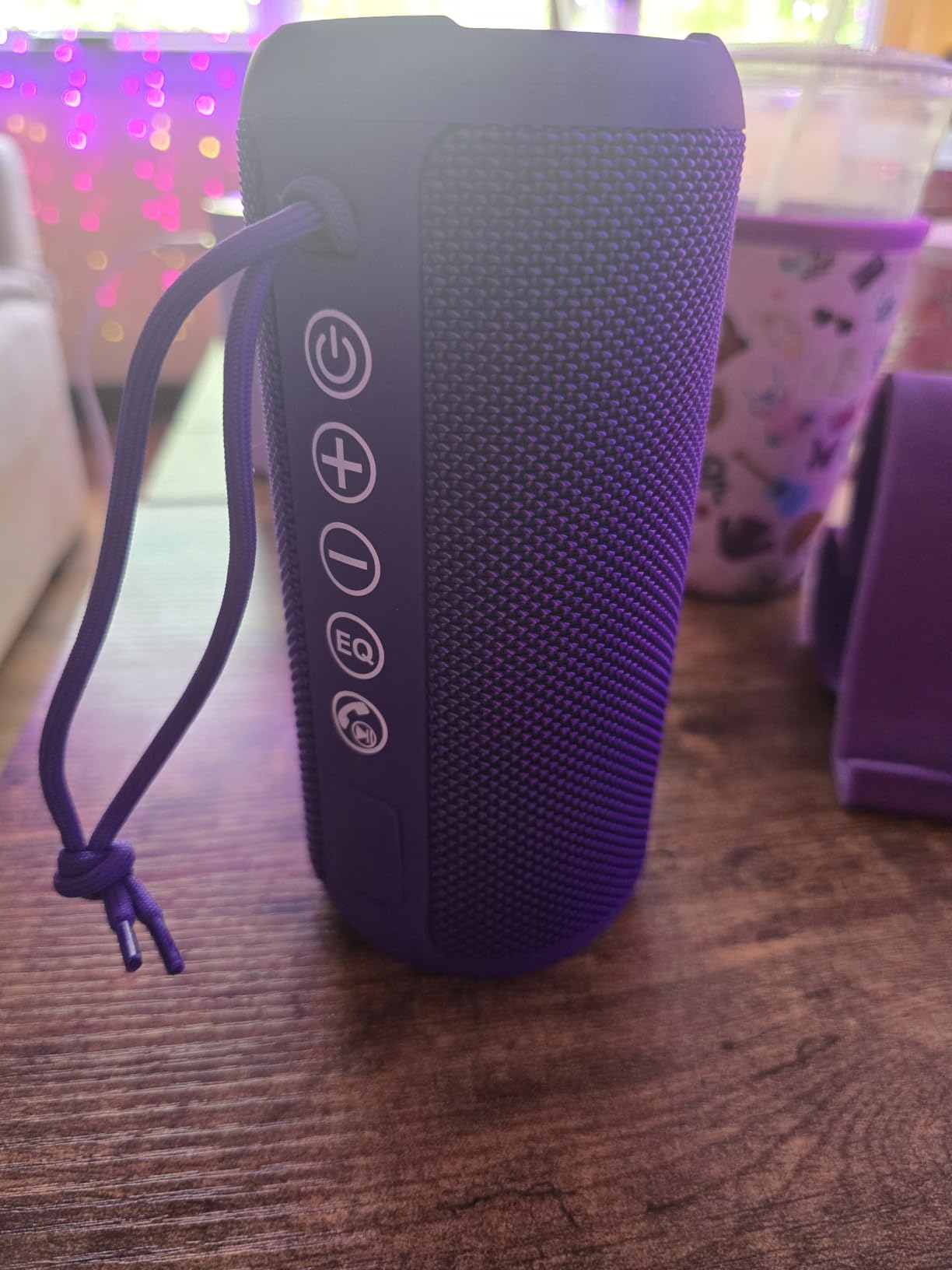 Ortizan Portable Bluetooth Speaker, IPX7 Waterproof, Wireless, Dark Blue | Deep Bass, Bluetooth 5.3, LED Lights, Wireless Stereo Pairing, 30H Playtime, for Home/Outdoor/Party/Beach, Birthday Gift customer photo 1