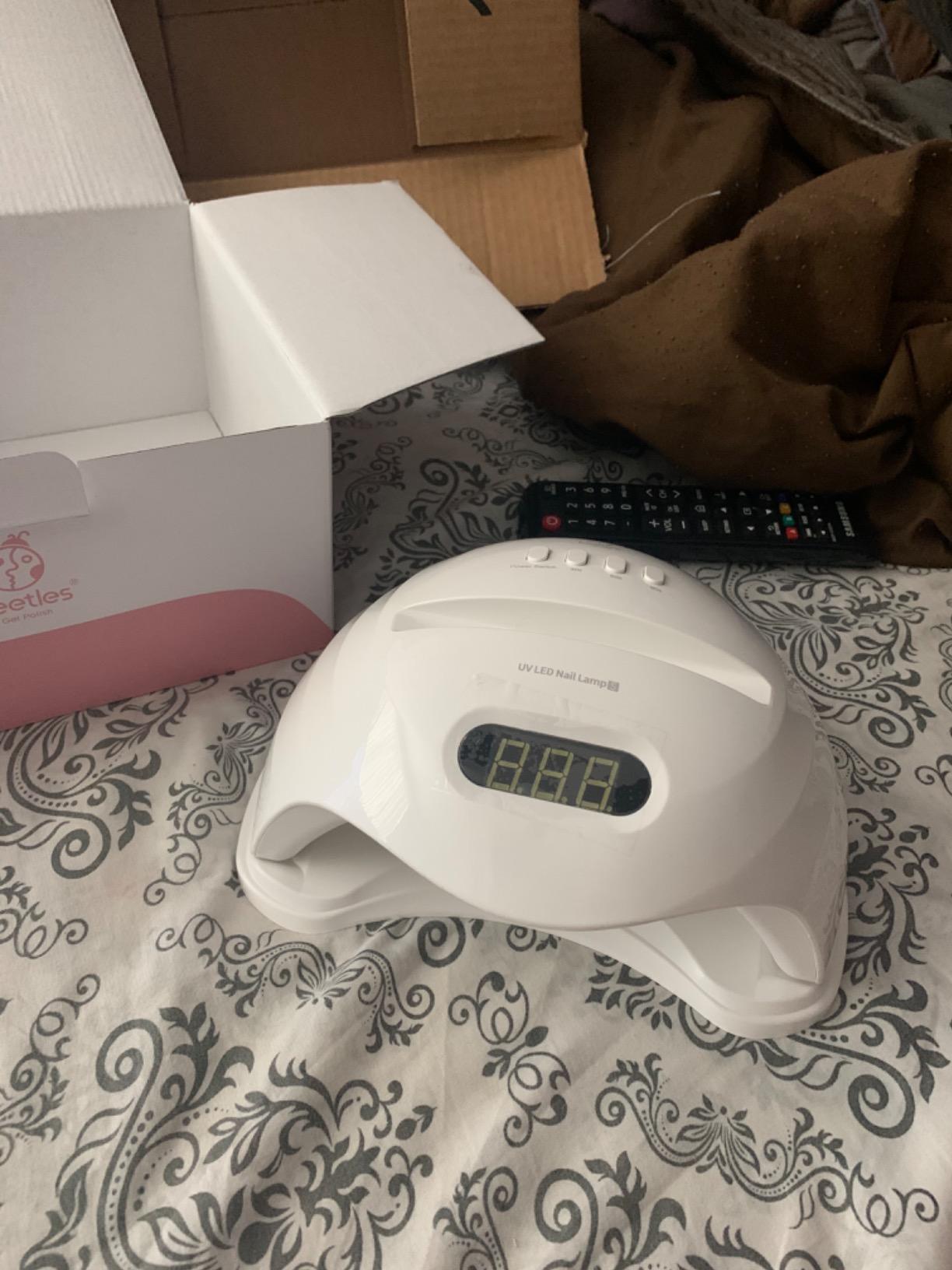 Beetles UV Nail Lamp with 3 Timer Smart Sensor UV Light for Gel Nails Pink | Nail Light 30/60/120s Timer Fast Curing One Hand or One Foot LED Nail Lamp for UV LED Gel Nails Art DIY Salon Nails Dryer customer photo 2
