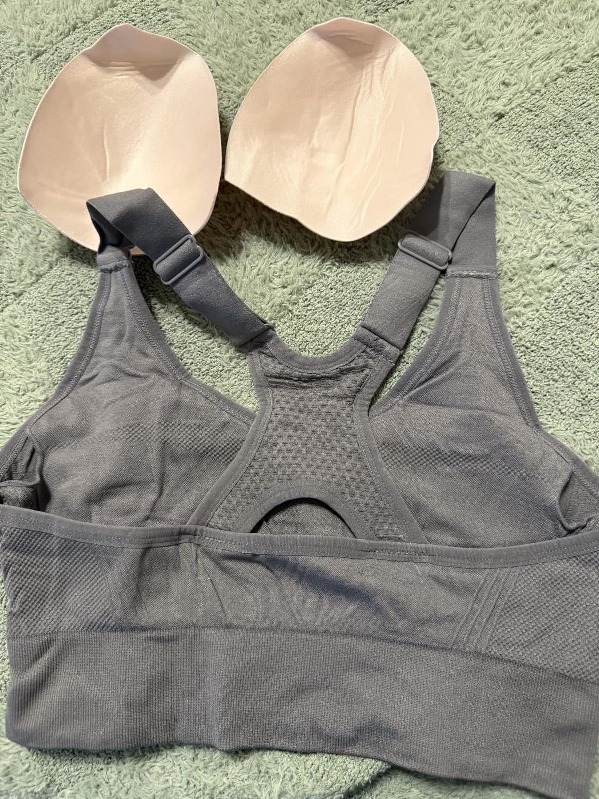 Adjustable Sports Bras for Women High Support, Padded Racerback Bra customer photo 1