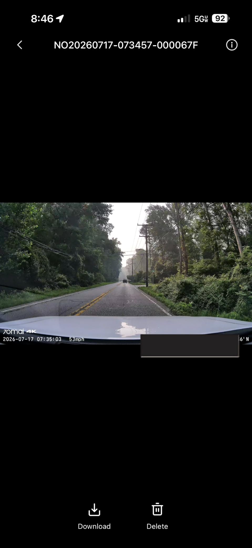 70mai T800E 4K Dash Cam Front and Rear Inside, 3 Channel Car Dash Camera with GPS, Wi-Fi 6, Voice Control, Parking Monitor, Night Vision, Loop Recording, 64GB SD Card Included customer photo 1