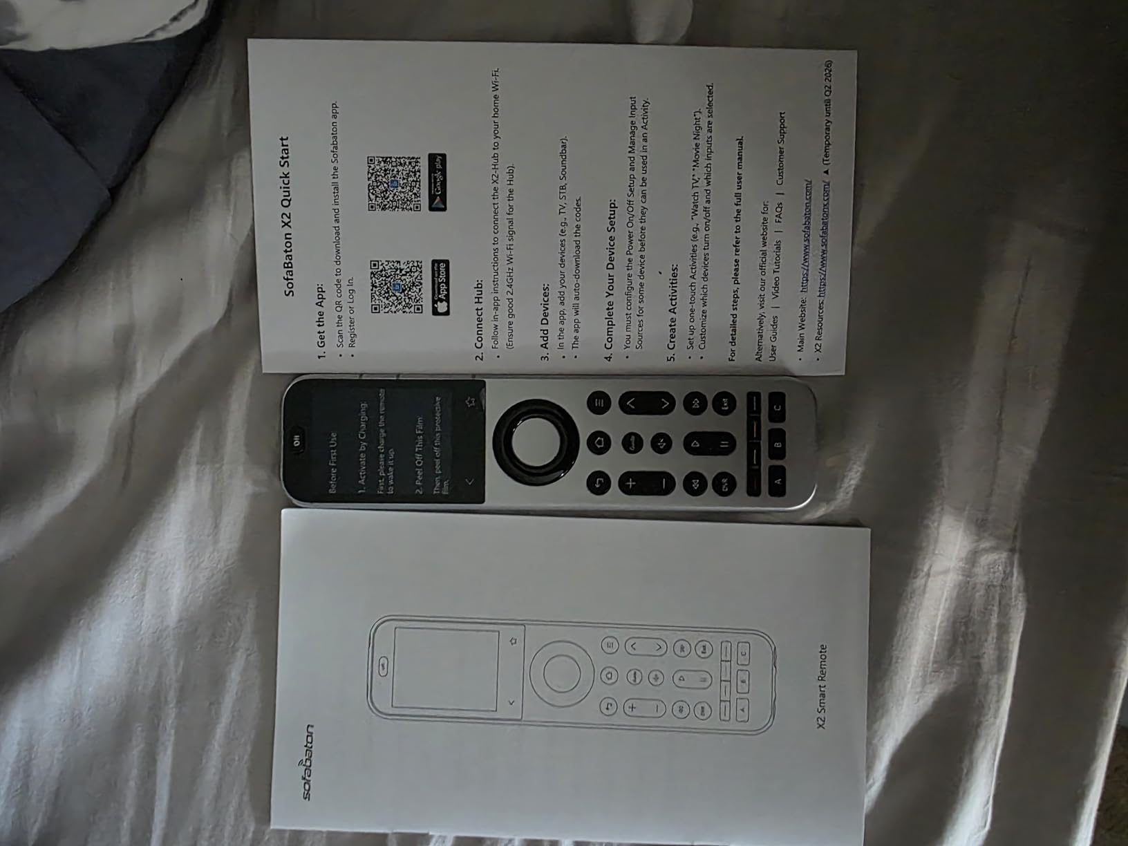 SofaBaton X2 Universal Remote Control with Hub & Charging Dock, Touchscreen, All-in-One Smart Remote with Customize Activities | Bluetooth | Infrared | WiFi 2.4GHz | Compatible Alexa & Google Home customer photo 1