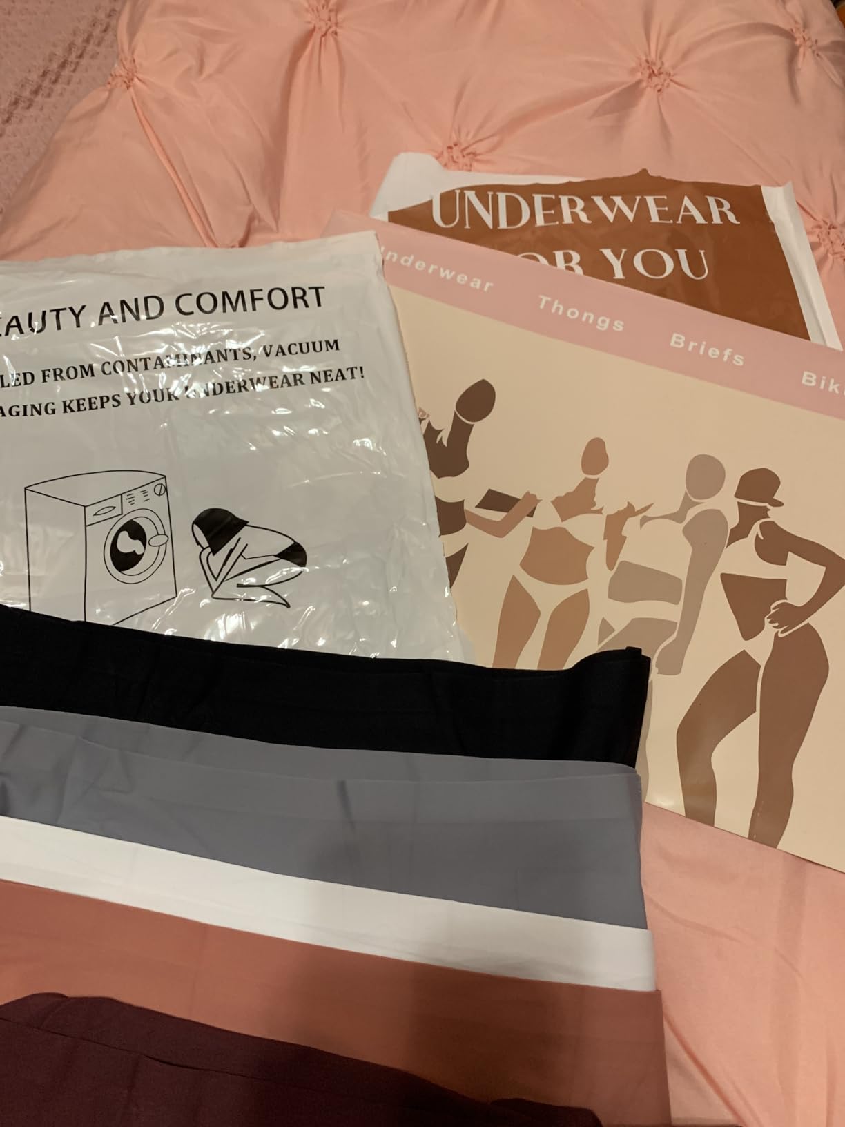 FINETOO 6 Pack Womens Seamless Underwear Full Coverage No Show Hipster Panties Sexy Stretchy Invisible Briefs Bikini Lingerie customer photo 1