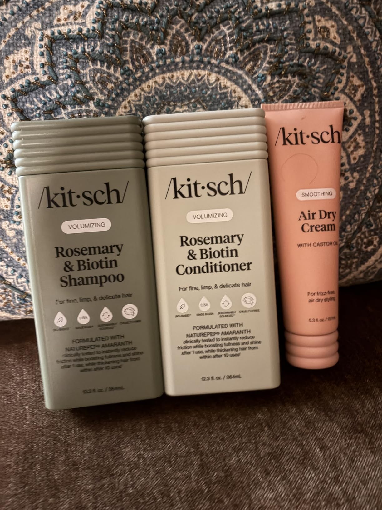 Kitsch Rosemary & Biotin Shampoo for Hair Growth - Made in USA, 12.3 oz | Volumizing Shampoo for Women & Men - Boosts Fullness and Shine After 1 Use - Clean Bio-Based Hair Care - Color-Safe customer photo 2