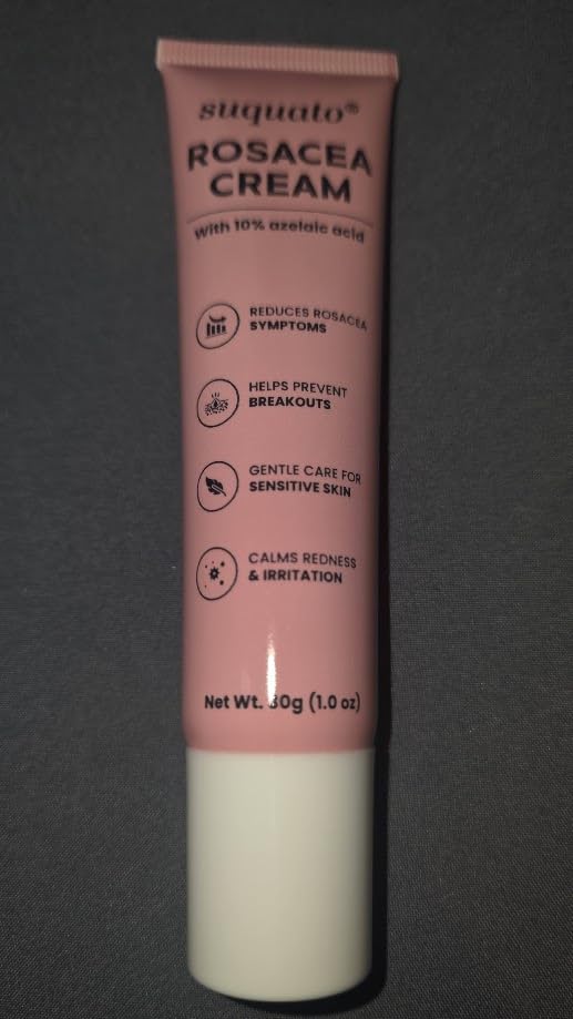 suquato 10% Azelaic Acid Cream - Rosacea Treatment for Face & Redness Reducing Face Cream - Redness & Blemish Care for Sensitive Skin - Lightweight Daily Use 30g customer photo 2