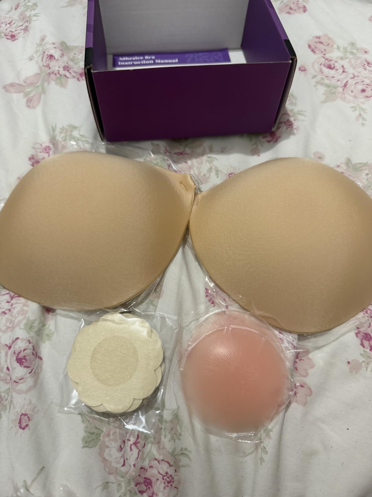 Invisible Strapless Sticky Bra Push up for Women, Ultra Adhesive Bra for Backless Dress, Cleavage Bra Lift Novelty Bras customer photo 2