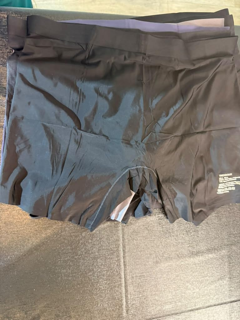 TRENDOUX Men's Bamboo Viscose Underwear, No Ride Up Fly Boxer Briefs 3 Pack customer photo 2