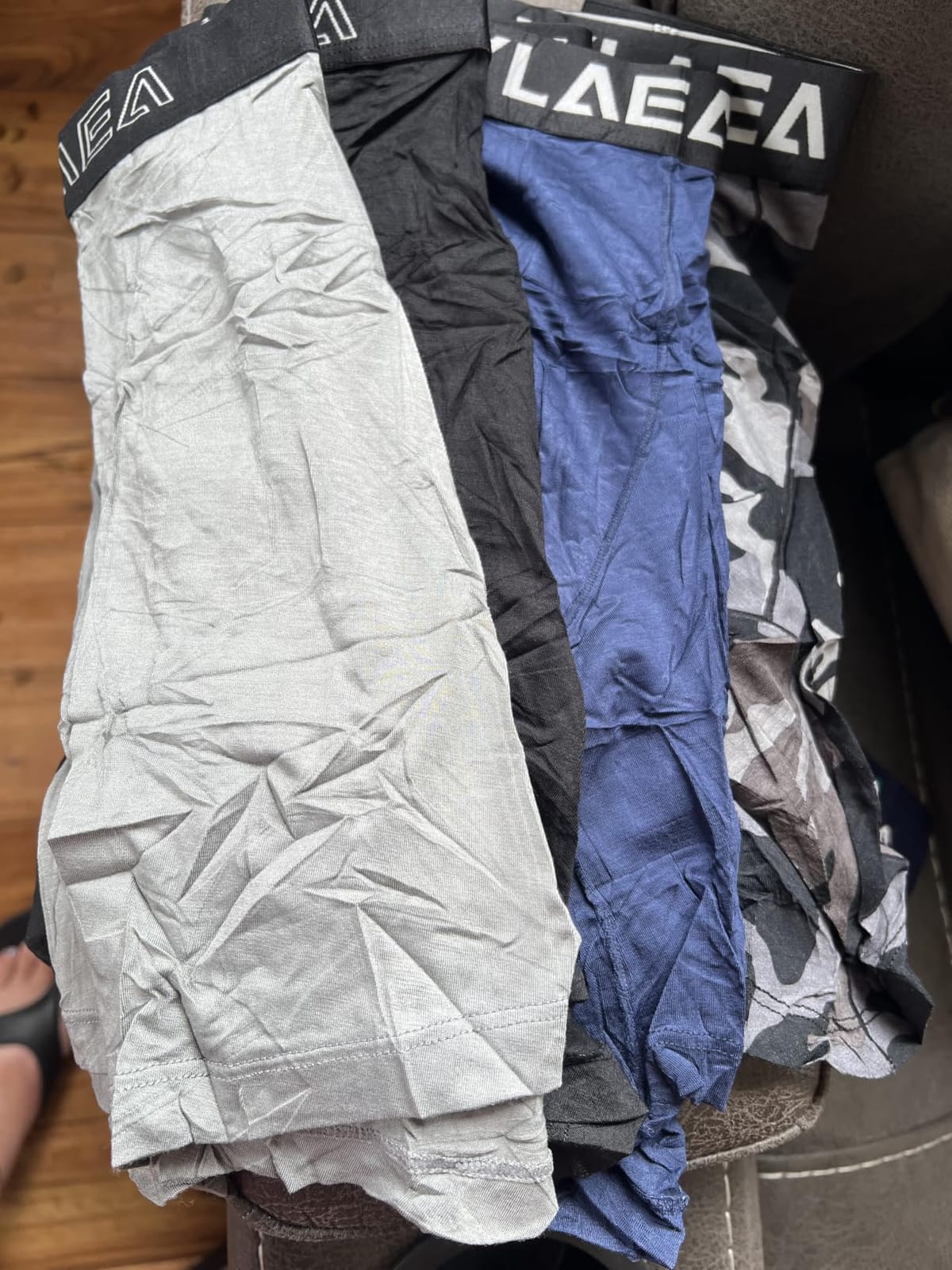 Hylaea Mens Bamboo Boxer Briefs, Breathable Moisture-Wicking Underwear customer photo 1