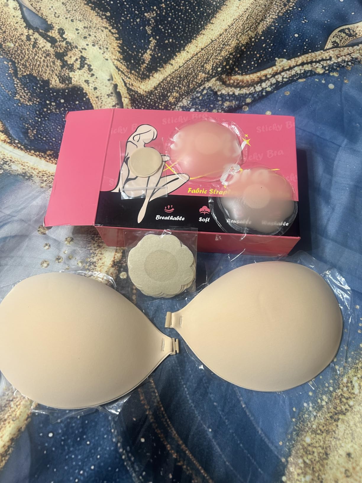 Strapless Sticky Bra Push Up for Women- Invisible Ultra Adhesive Bra customer photo 2